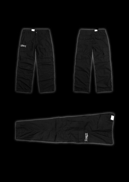 STRAUS Black Cargo Pants