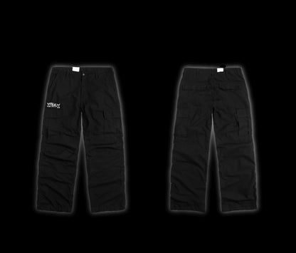 STRAUS Black Cargo Pants